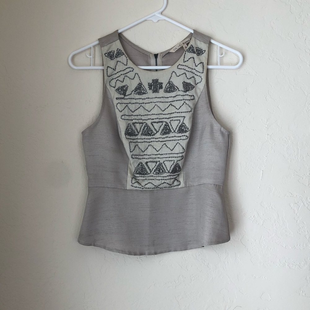 Rachel Roy Label Amazing beaded high waist Top